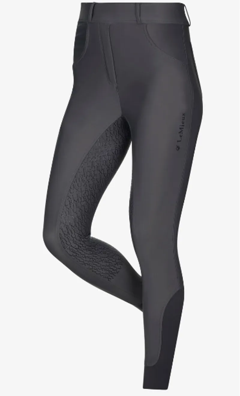 LeMieux Demi Pull On Bregging Full Seat Grey